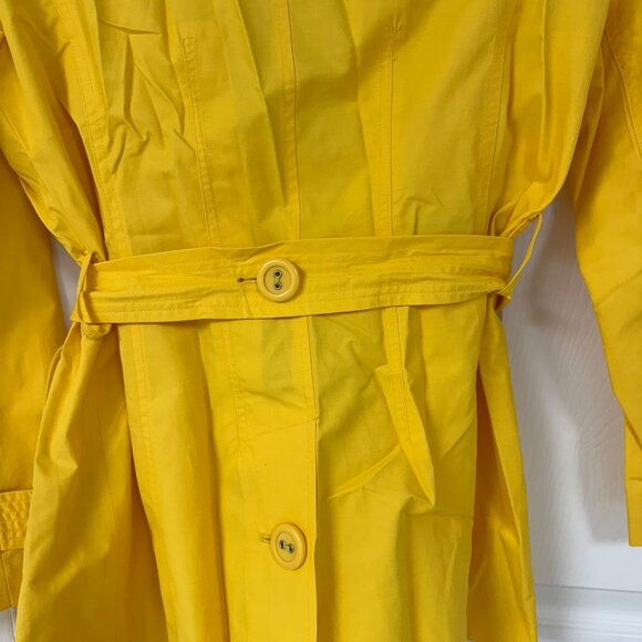 Yellow Talbots Petites Trench Coat with belt - Picture 2 of 7